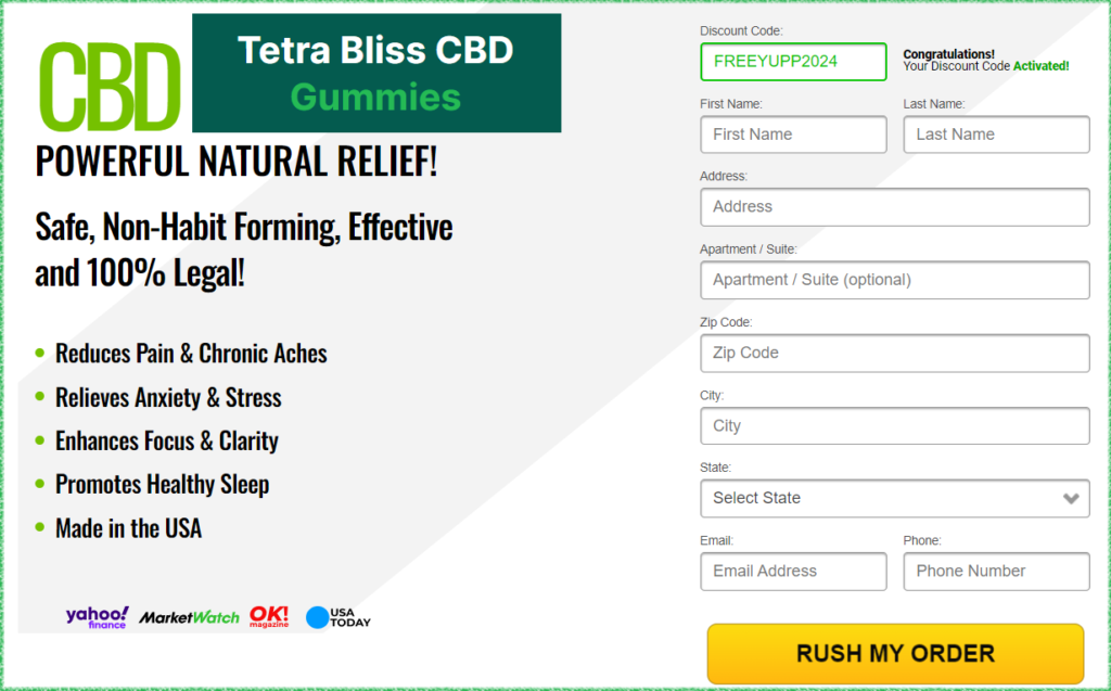 Tetra Bliss CBD Gummies Buy